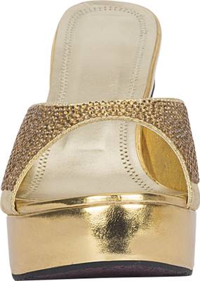 Rialto Women Golden Heels