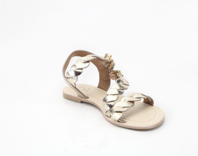 Zebba Berta Women Gold Flats Zebba Berta Women Gold Flats