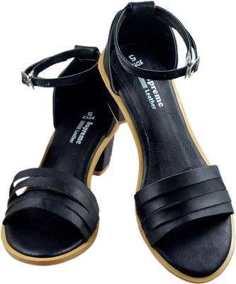 Supreme Leather Women 1012 Black Heels