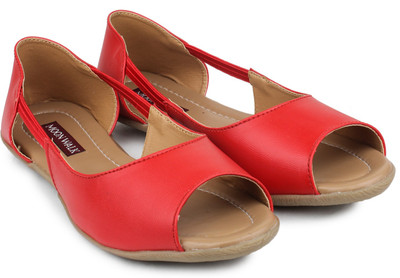 

Moonwalk Women Red Flats
