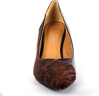 V4Styles Women BROWN Heels