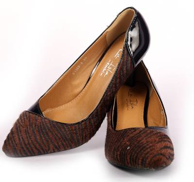 V4Styles Women BROWN Heels