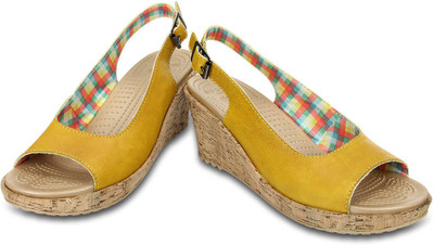 

Crocs Women Yellow Wedges