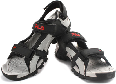 

Fila Men BLK/GRY/RD Sports Sandals