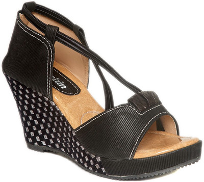

Dolphin Miles Women Black Wedges