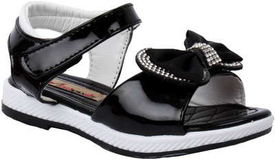 Foot Candy Girls Sports Sandals(Black