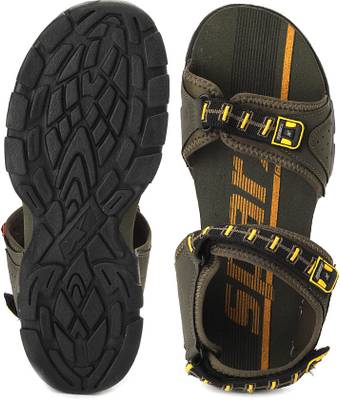 Sparx Men Olive Yellow Sports Sandals