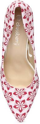 Dressberry Women WHITE.BABY PINK Heels