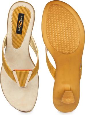 Shezone Women Yellow Heels