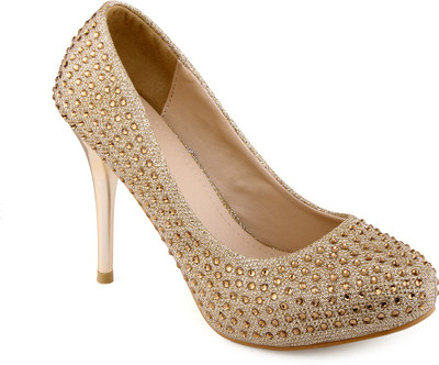 

Shuz Touch Women Golden Heels