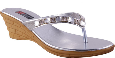 

Adorn Women Silver Wedges
