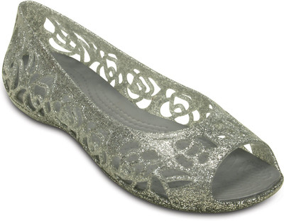 

Crocs Girls Sports Sandals(Silver, Black