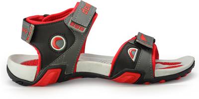 Corpus Men Grey::Red Sandals