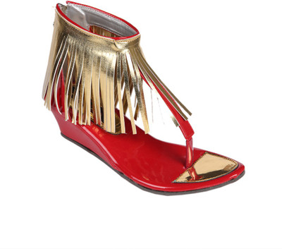

Trilokani Girls Sports Sandals(Red