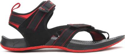 Puma Men black-high risk red Sports Sandals
