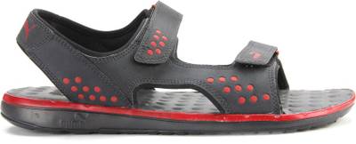Puma Men black high risk red Sandals