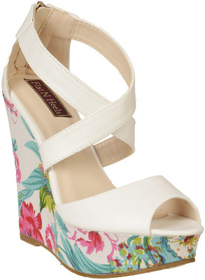 

Flat n Heels Women White Wedges