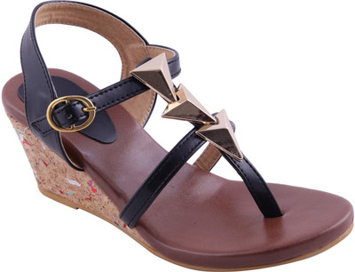 

Adorn Women Black Wedges