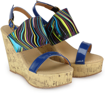 

Nell Women Blue Wedges