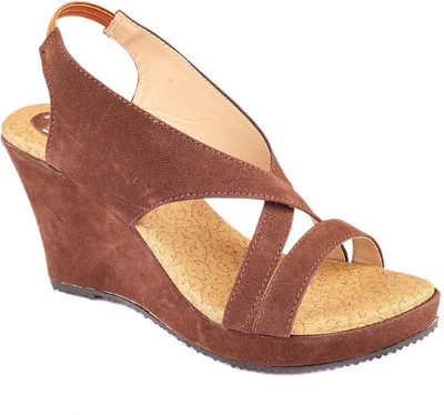

Dolphin Miles Women Brown Wedges