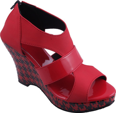 

Adorn Women Red Wedges
