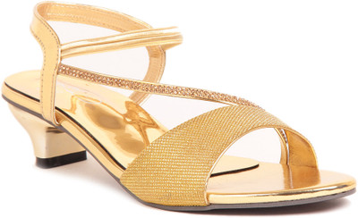 

Sindhi Footwear Women Gold Heels