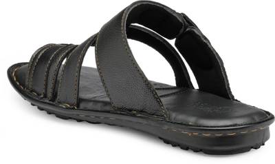 Teakwood Men Black Sandals