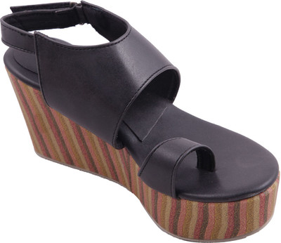 

Adorn Women Black Wedges