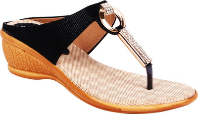 

Footshez Women Black Wedges