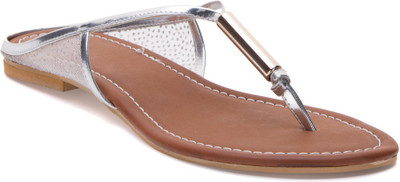 

Flat n Heels Women Silver Flats