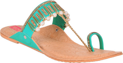 

Footrendz Women Turquoise Flats