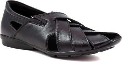 

LeCobbs Men Black Sandals