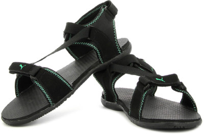 

Puma Men 02, Black, Fluo Teal Sports Sandals