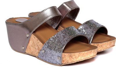 

Adorn Women Gunmental Wedges