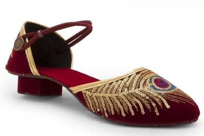 Indiangiftemporium Women Maroon Heels