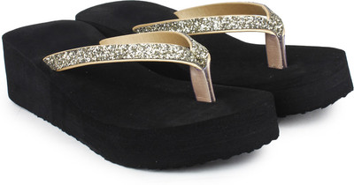 

Do Bhai Women Golden Wedges
