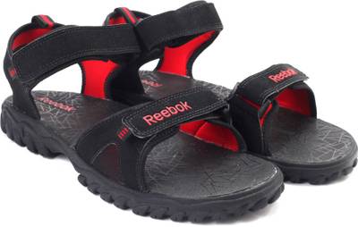 Reebok Men BLK/ RED RUSH Sports Sandals