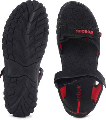 Reebok Men BLK/ RED RUSH Sports Sandals