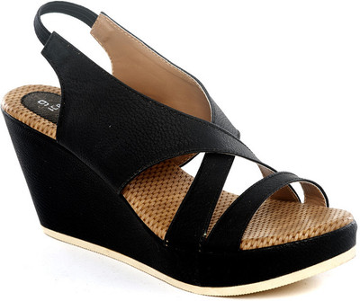 

Dolphin Miles Women Black Wedges