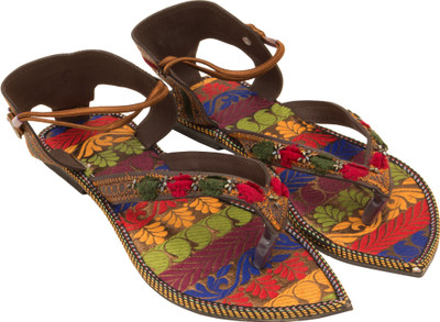 

Footrendz Women Red::Blue::Green Flats