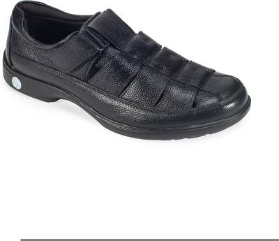 Khadim's Men Black Sandals