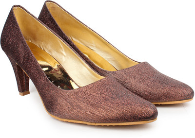 

London Steps Women Copper Heels