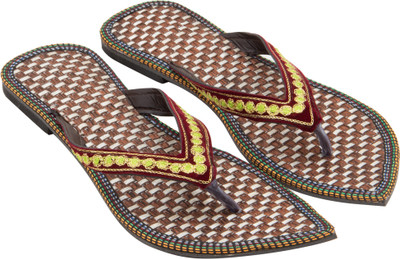 

Footrendz Women Red::Brown::White::Yellow Flats
