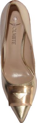 OLMIITE Women Gold Heels