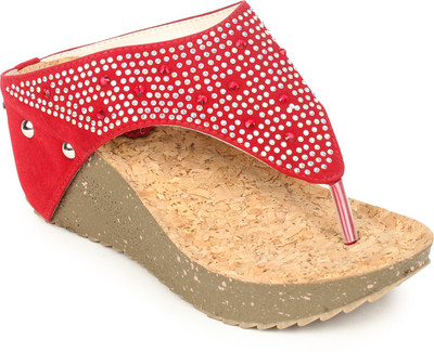 

Pede Milan Women Red Wedges