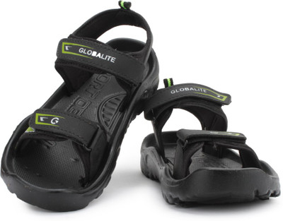 

Globalite Men Black Lime Sports Sandals