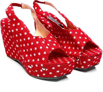 

Nell Women Red Wedges