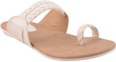 

Adorn Girls Flats(White
