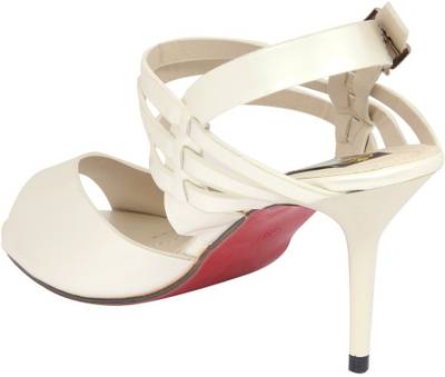 Shumiya Women Cream Heels
