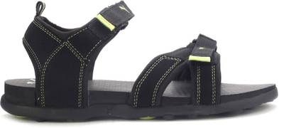 Puma Men black-black-sharp green Sports Sandals